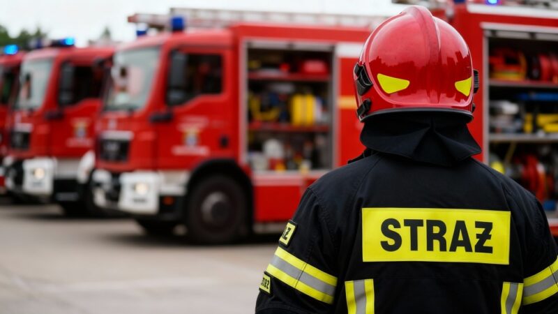 20-lecie służby st. ogn. Marcina Strózika w nowosolskiej straży pożarnej