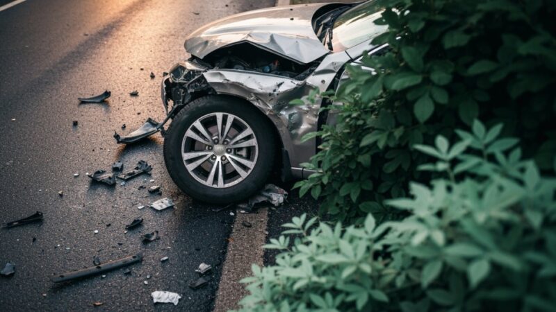 Wypadek na DW 292: Straż Pożarna interweniuje w Bytomiu Odrzańskim