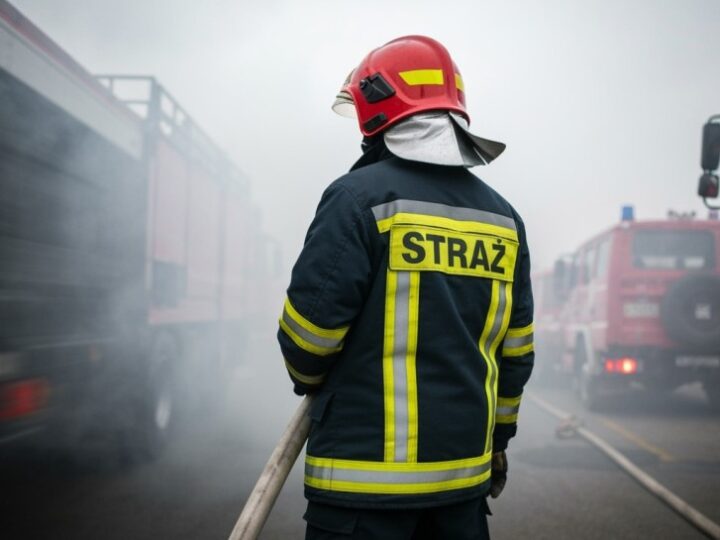 Pożar na składowisku odpadów w Kiełczu: interwencja straży pożarnej w Nowej Soli