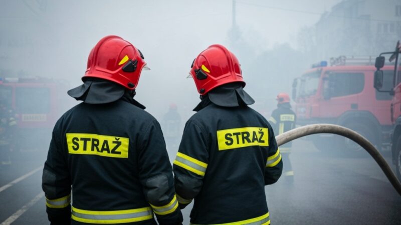 Pożar w Bytomiu Odrzańskim: Służby gaszą przypaloną potrawę
