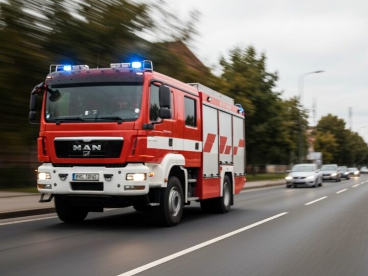 Pożar traw w Bytomiu Odrzańskim: Służby walczą z ogniem