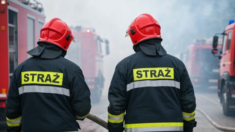 Pożar w Bytomiu Odrzańskim: strażacy w akcji