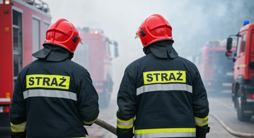Pożar w Bytomiu Odrzańskim: strażacy w akcji