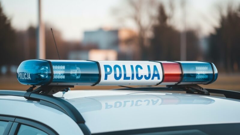 Strażacy składają życzenia z okazji Święta Policji w Nowej Soli